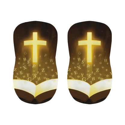 Christian Holy Bible Print Bar Stool Covers