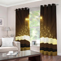 Christian Holy Bible Print Dimout Grommet Curtains