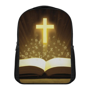 Christian Holy Bible Print Casual Backpack