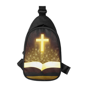 Christian Holy Bible Print Chest Bag