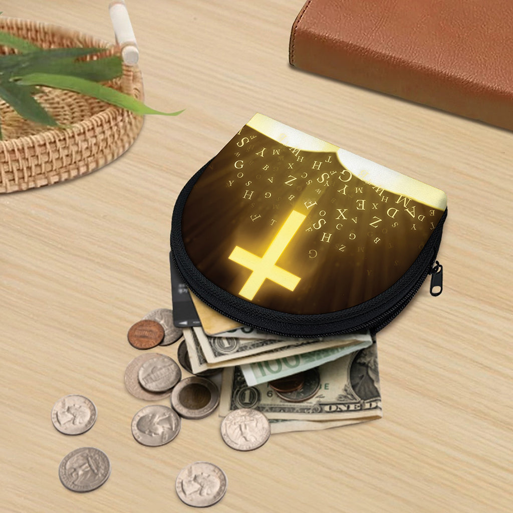 Christian Holy Bible Print Coin Purse