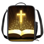 Christian Holy Bible Print Crossbody Lunch Bag
