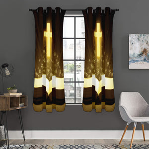 Christian Holy Bible Print Curtain