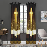 Christian Holy Bible Print Curtain