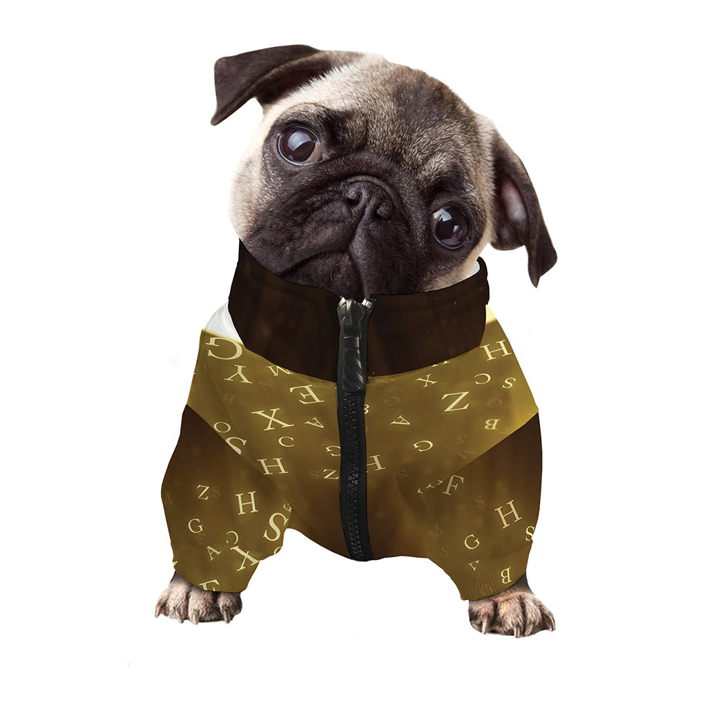 Christian Holy Bible Print Dog Zip Up Jacket