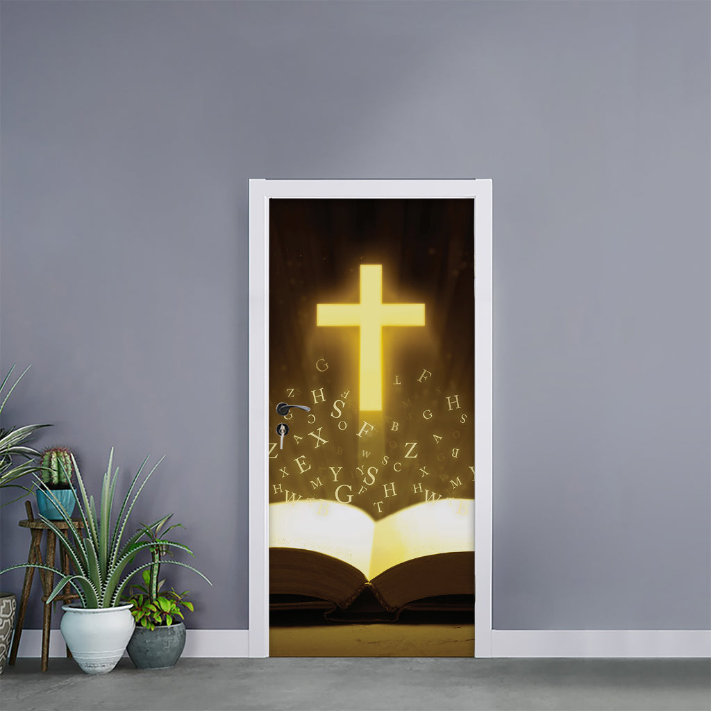 Christian Holy Bible Print Door Sticker