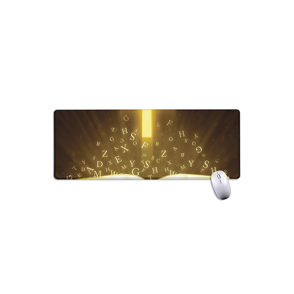 Christian Holy Bible Print Extended Mouse Pad