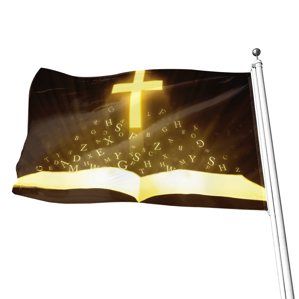 Christian Holy Bible Print Flag