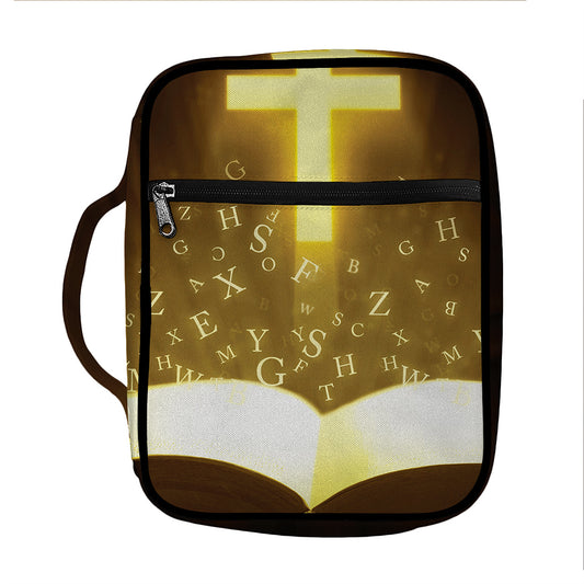 Christian Holy Bible Print Front Pocket Bible Bag