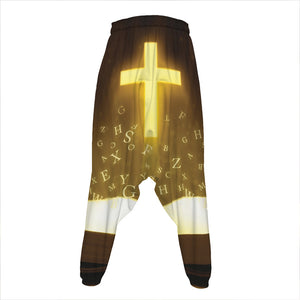 Christian Holy Bible Print Hammer Pants