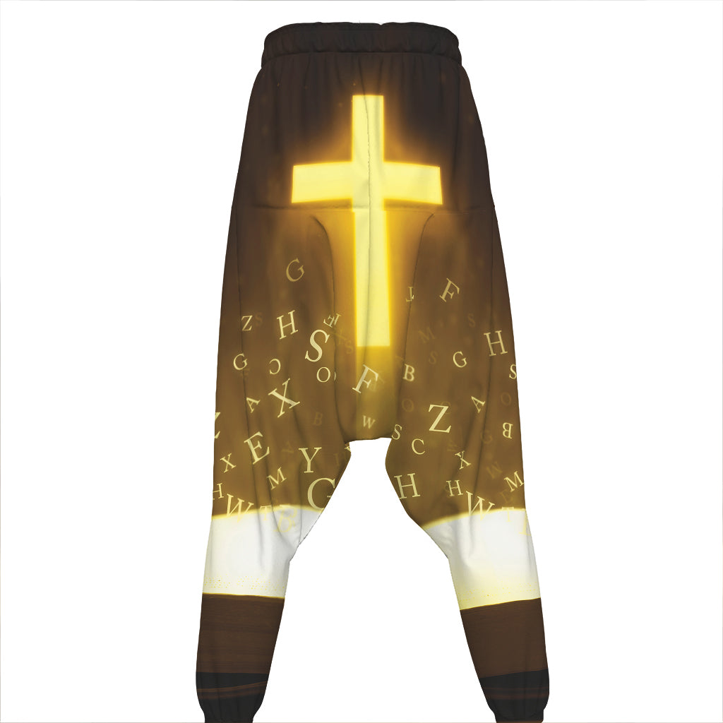 Christian Holy Bible Print Hammer Pants