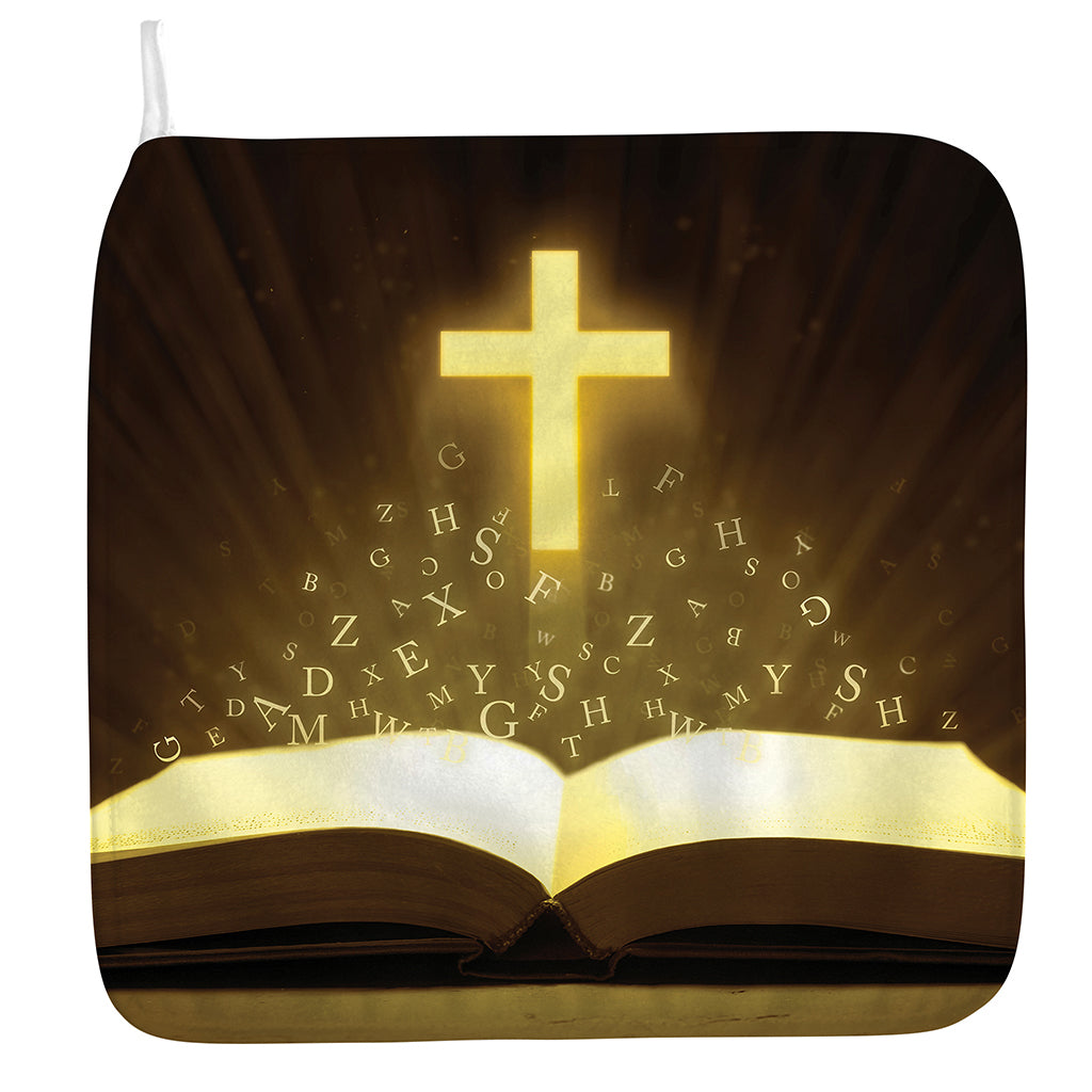 Christian Holy Bible Print Hand Towel