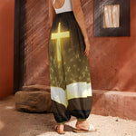 Christian Holy Bible Print Harem Pants