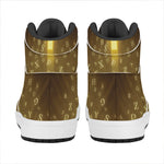 Christian Holy Bible Print High Top Leather Sneakers