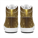 Christian Holy Bible Print High Top Leather Sneakers