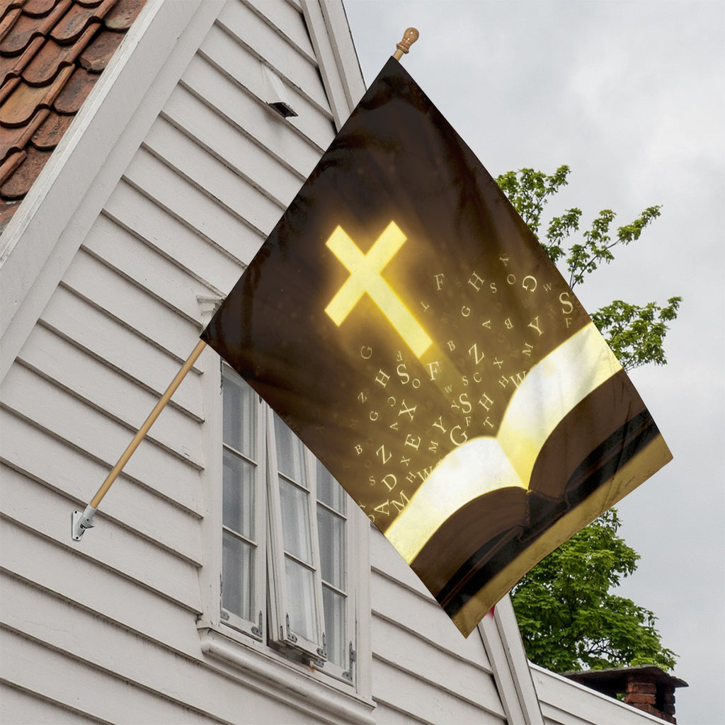 Christian Holy Bible Print House Flag