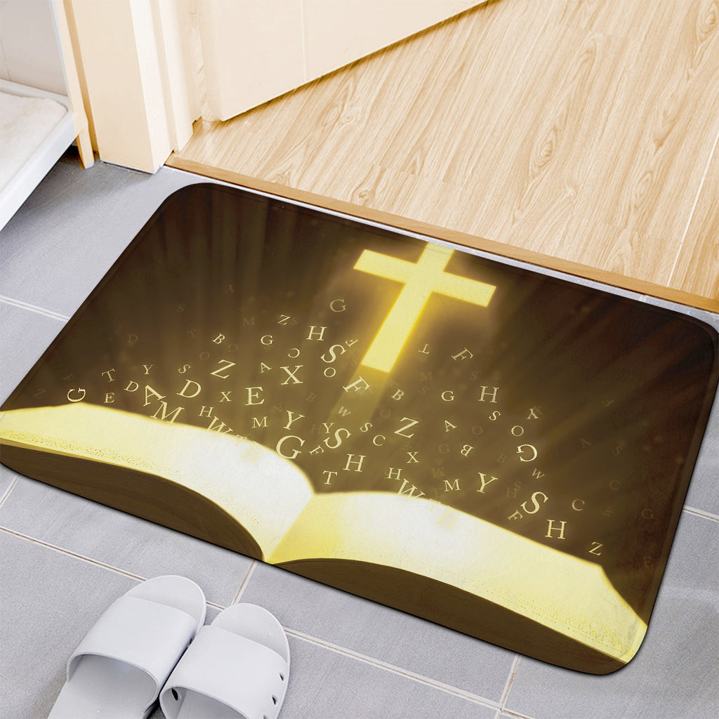 Christian Holy Bible Print Indoor Door Mat