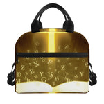 Christian Holy Bible Print Insulated Lunch Bag