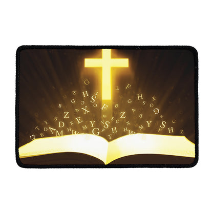 Christian Holy Bible Print Kitchen Mat