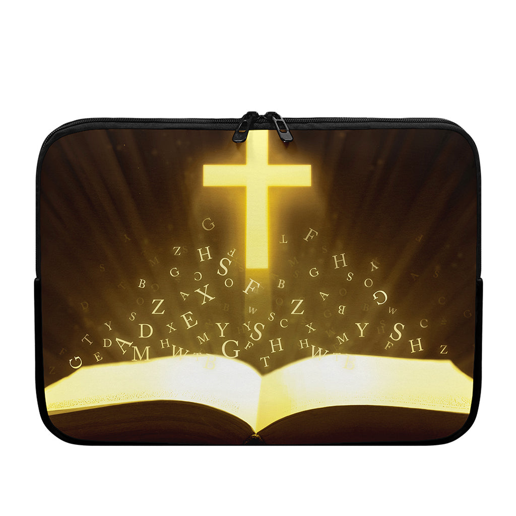 Christian Holy Bible Print Laptop Sleeve