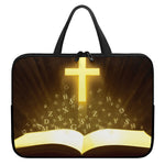 Christian Holy Bible Print Laptop Sleeve With Handle