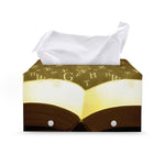 Christian Holy Bible Print Leather Tissue Box Cover