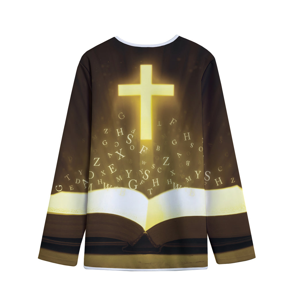 Christian Holy Bible Print Long Sleeve Short Coat