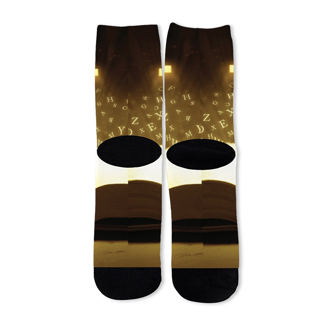 Christian Holy Bible Print Long Socks