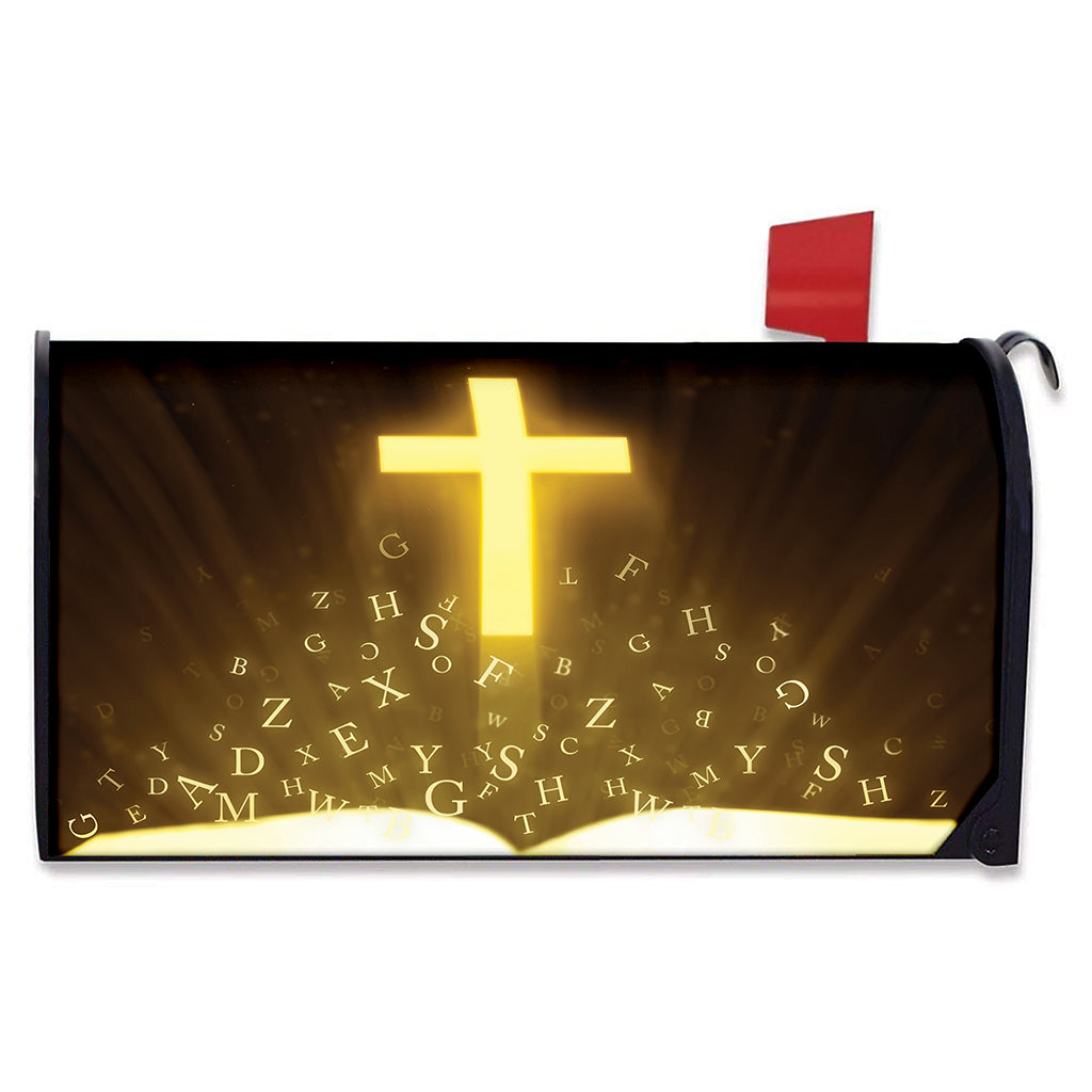 Christian Holy Bible Print Mailbox Cover