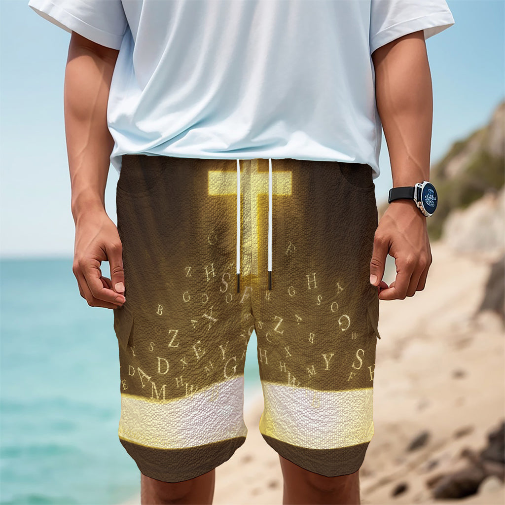 Christian Holy Bible Print Men's Cargo Shorts