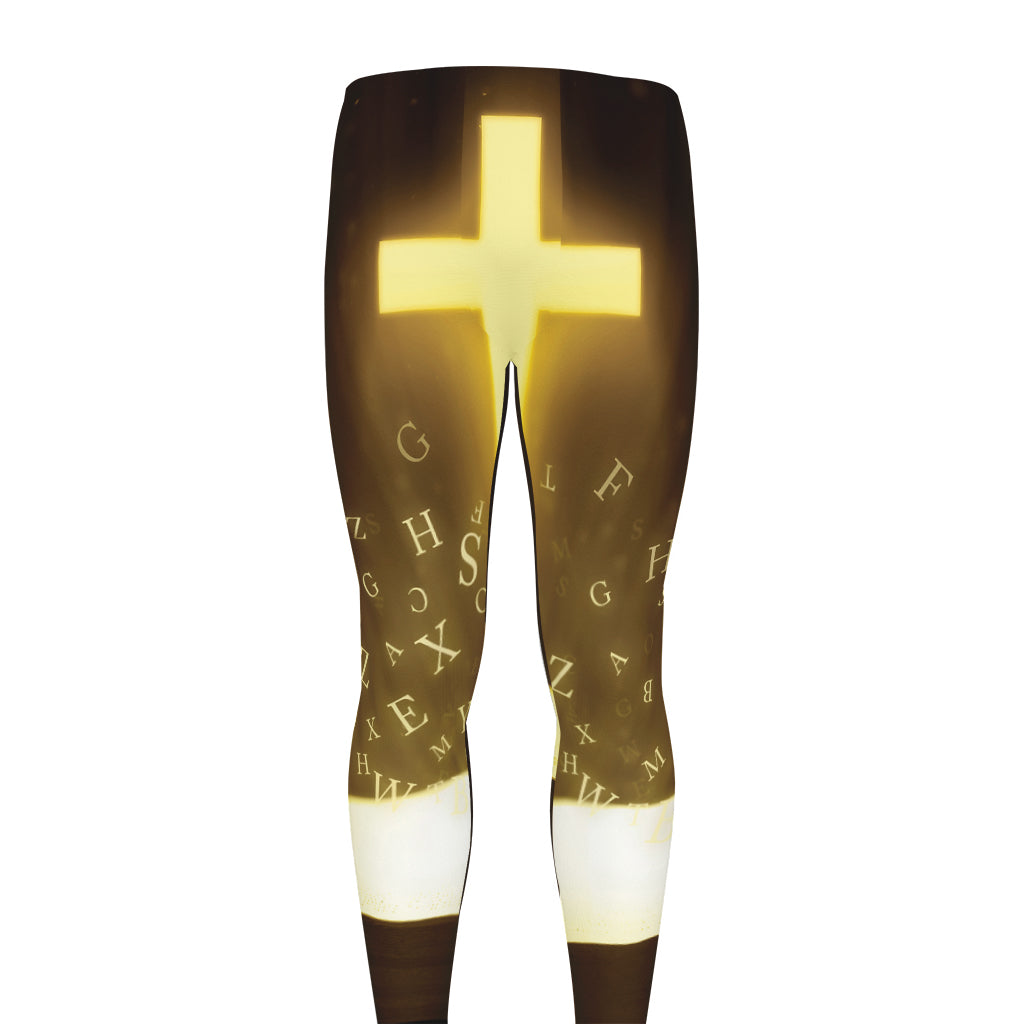 Christian Holy Bible Print Men's leggings