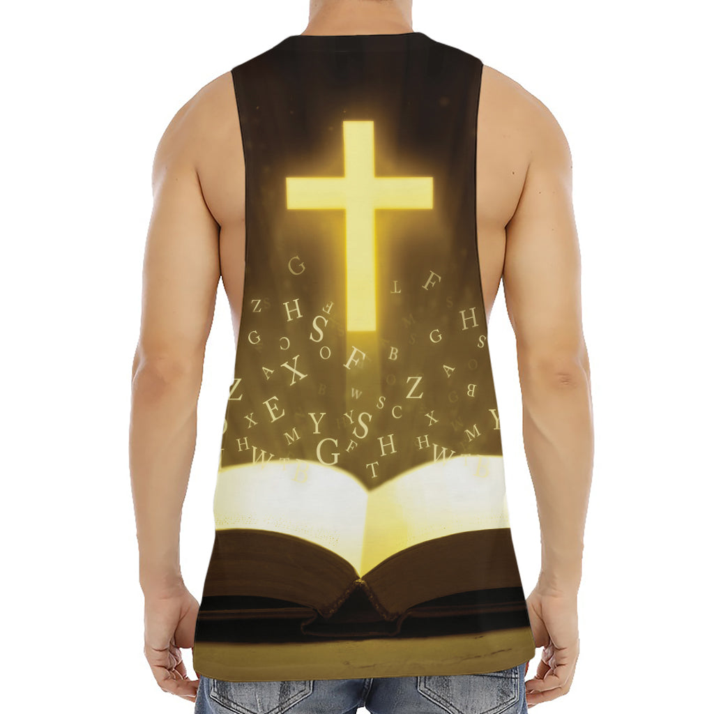 Christian Holy Bible Print Men's Muscle Tank Top