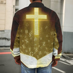 Christian Holy Bible Print Men's Shirt Jacket