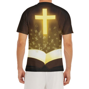 Christian Holy Bible Print Men's Short Sleeve Rash Guard