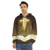 Christian Holy Bible Print Men's Velvet Pullover Hoodie