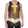Christian Holy Bible Print Men's Velvet Tank Top