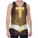 Christian Holy Bible Print Men's Velvet Tank Top