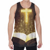 Christian Holy Bible Print Men's Velvet Tank Top