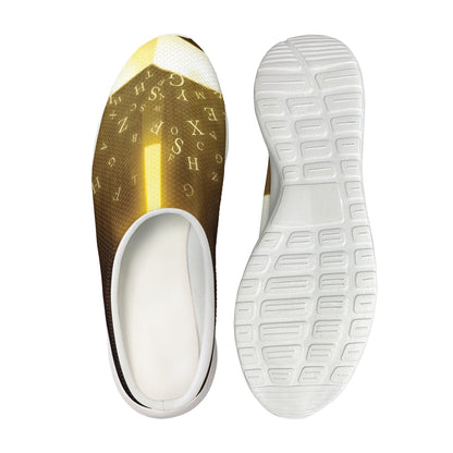 Christian Holy Bible Print Mesh Casual Shoes