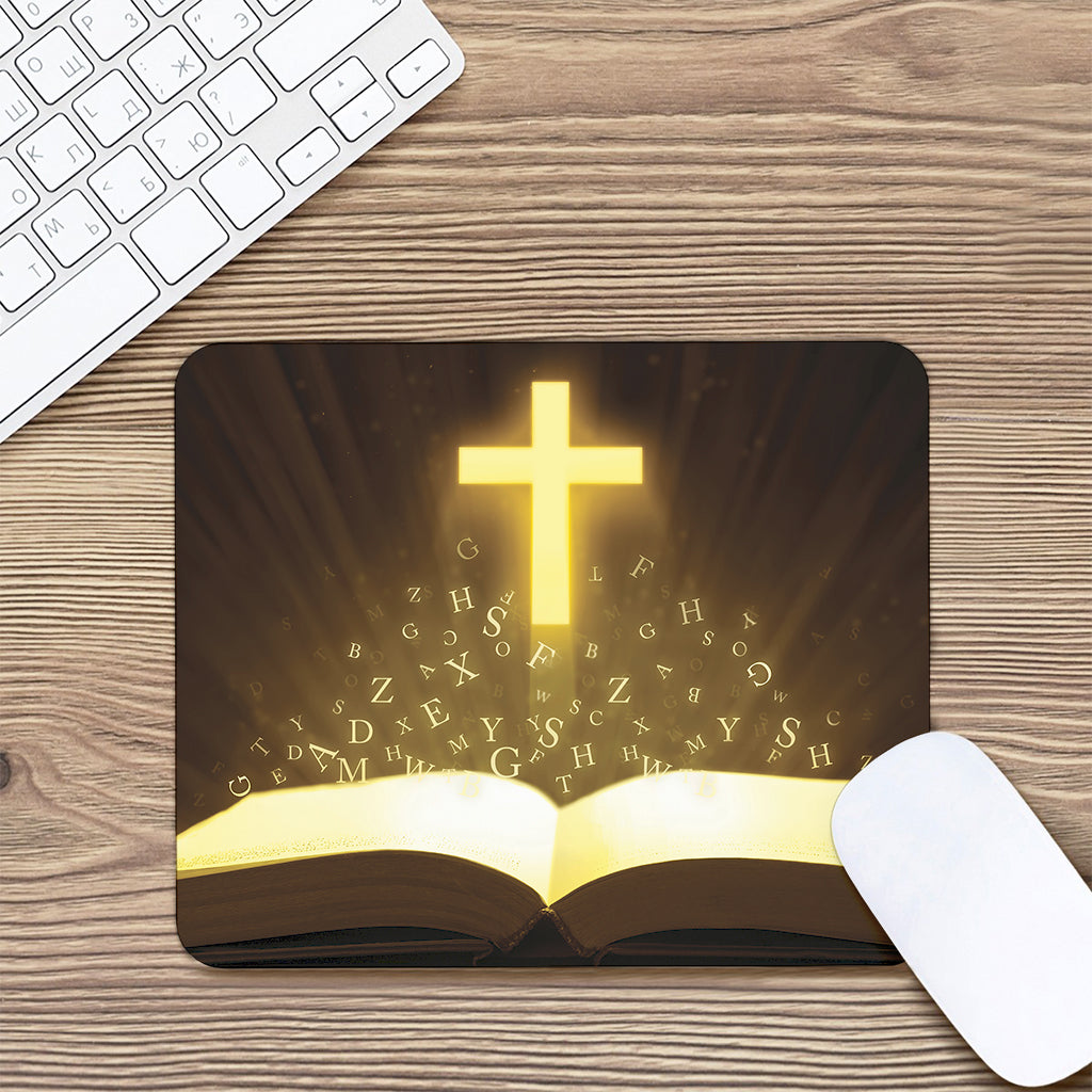 Christian Holy Bible Print Mouse Pad