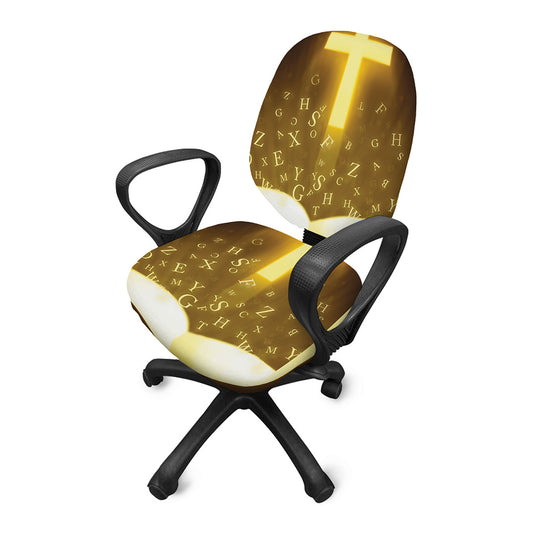 Christian Holy Bible Print Office Chair Cover