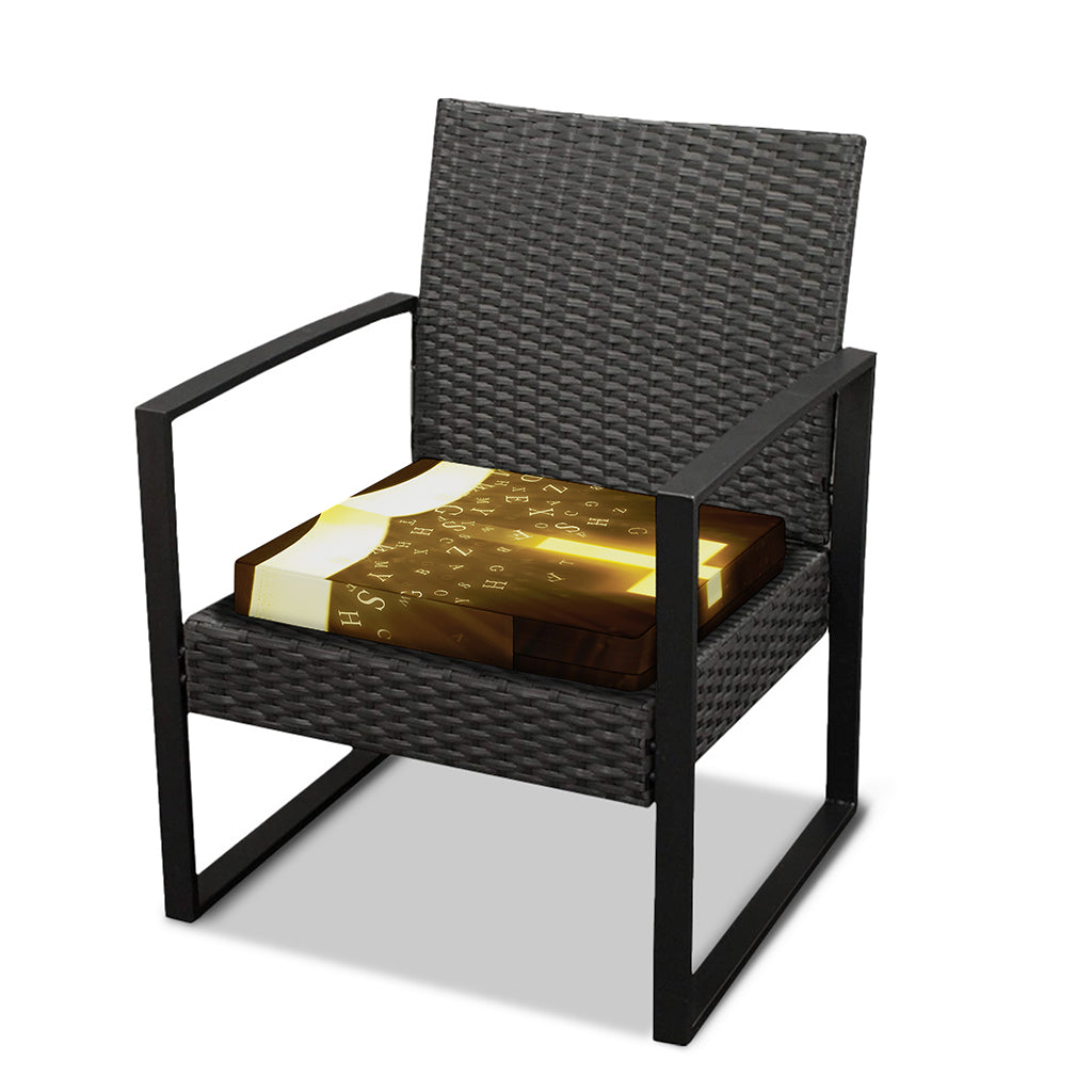 Christian Holy Bible Print Outdoor Seat Cushion Cover