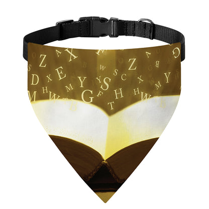 Christian Holy Bible Print Over The Collar Dog Bandana
