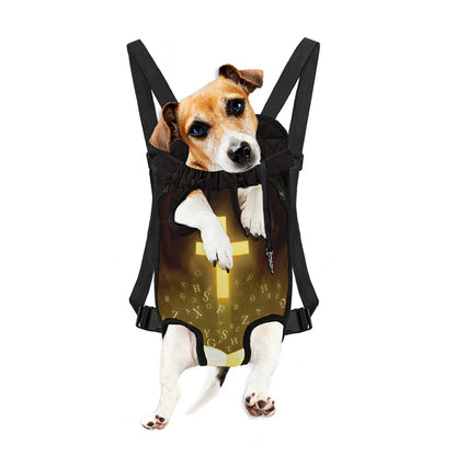 Christian Holy Bible Print Pet Carrier Backpack