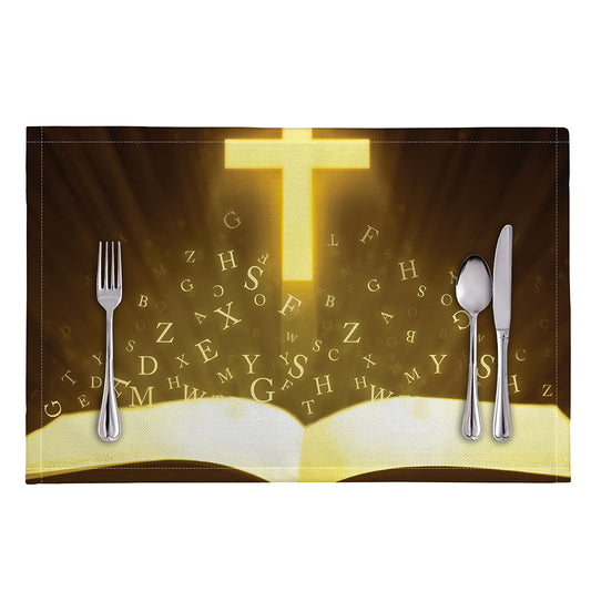 Christian Holy Bible Print Placemat