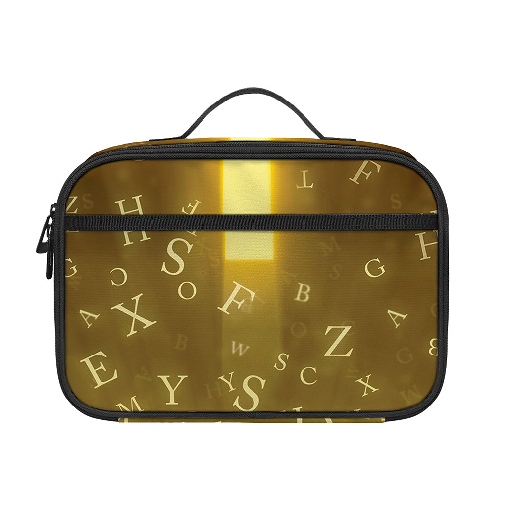 Christian Holy Bible Print Portable Lunch Bag