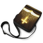 Christian Holy Bible Print Rectangular Crossbody Bag