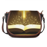 Christian Holy Bible Print Saddle Bag