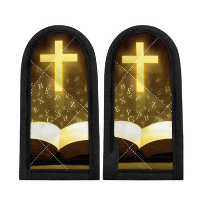 Christian Holy Bible Print Skillet Handle Cover