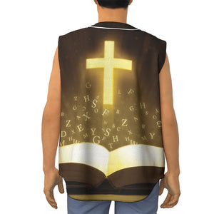 Christian Holy Bible Print Sleeveless Baseball Jersey